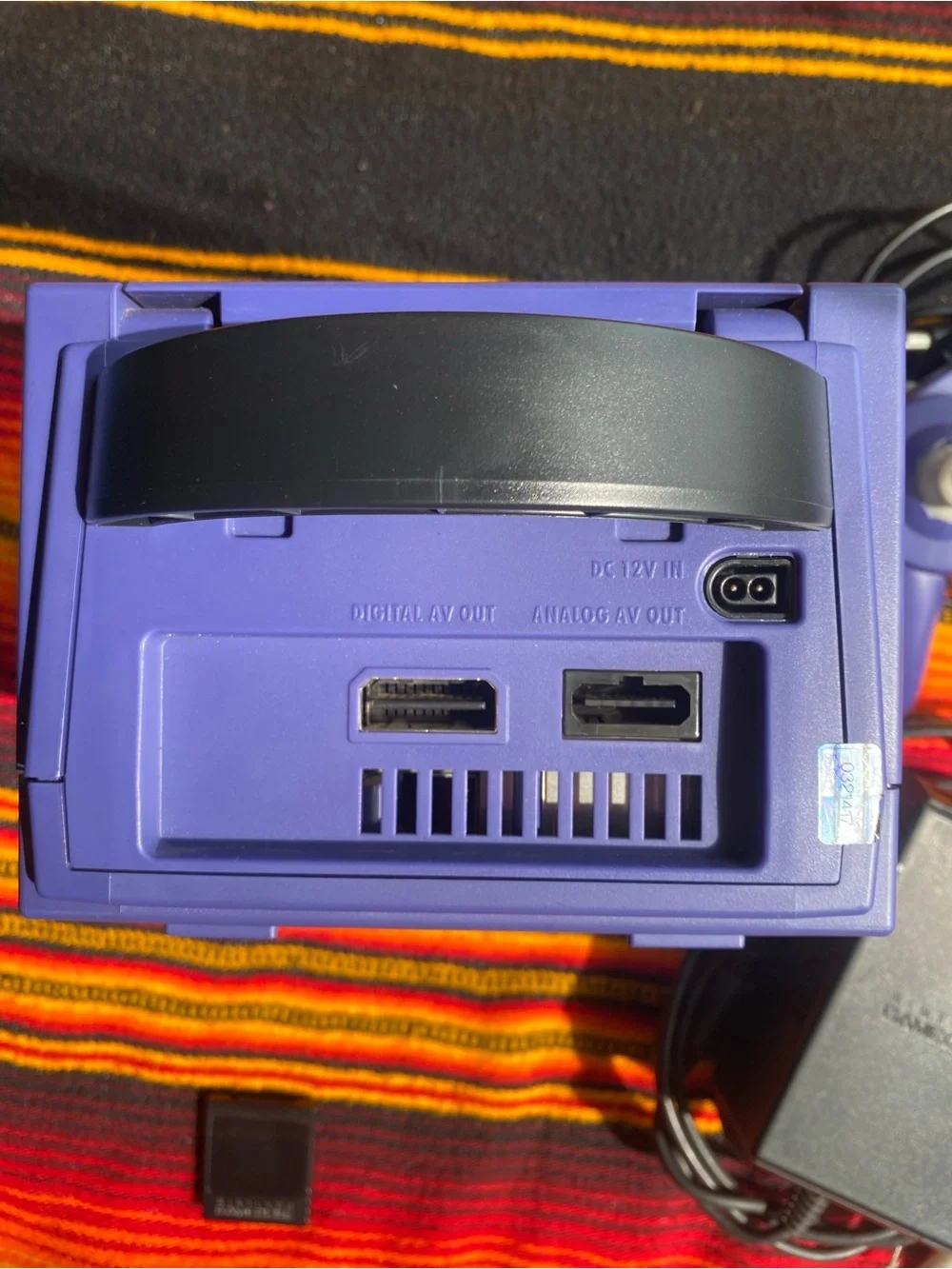 Nintendo GameCube Indigo Console with Controller & Power/AV Cables